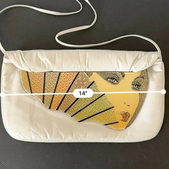 Vintage leather Moon Bag by Patricia Smith in 1987 - Picture 13 of 14